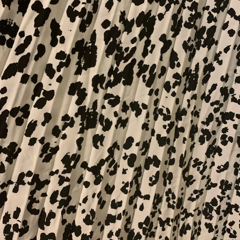 🚨🚨sold 🚨🚨 black and white accordion pleated skirt - Picture 2 of 3